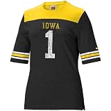 Nike Iowa Hawkeyes #1 Black Ladies College Football Jersey T-shirt