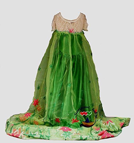 Frozen Fever Inspired Green Snow Queen Dress (5)