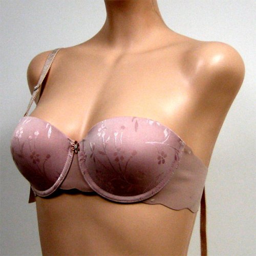 Art-Beau LITE BROWN STRAPLESS NUDY BRA #2660 sz 38AA