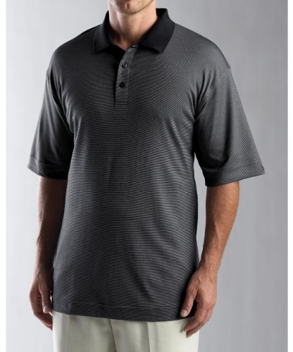 Cutter & Buck Men's DryTec Resolute Polo Shirt, Black, XX-Large