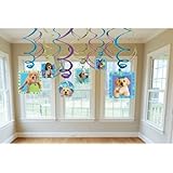 Puppy Party Hanging Swirl Decorations (12pc)