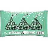 Kisses Holiday Dark Chocolate Filled with Mint Truffle, 10-Ounce Packages (Pack of 4)