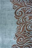 Momeni New Wave NEWWANW-88TQS3656 Turquoise Rug