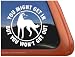 You Might Get In But You Wont Get Out Vinyl Window Decal Belgian Malinois Dog Sticker