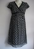 from suriAjuni Black Polka Dot suriAjuni Maternity Dress - UK Size 10