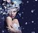 Portrait of a Cute Lady with Diamonds - 24W x 21H - Peel and Stick Wall Decal by Wallmonkeys