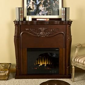 SEI Raphael Carved Fireplace