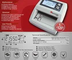 Cassida 3300 Multi-Currency Counterfeit Detector