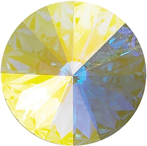 11mm Pierced Swarovski Earrings,RU025CAB,Aurora Borealis,One-Size