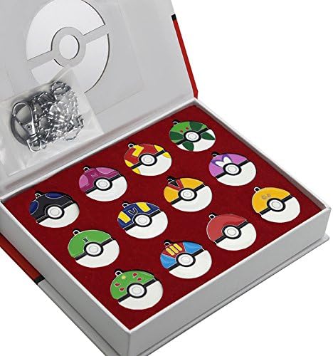 12Pcs/set Pokemon Ball Anime Action Figures Toys Pokemon Super Master PokeBall keychain pendant Juguetes with exquisite gift box