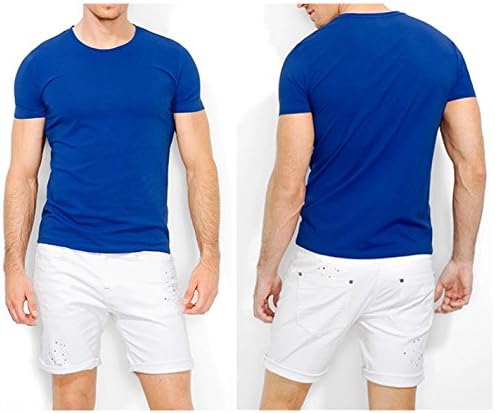 BAISTONG Men's Hollywood Undead Sign Graphic Short Sleeve tshirty Large Blue