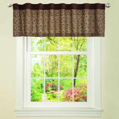 Lush Decor Leopard Valance, Brown