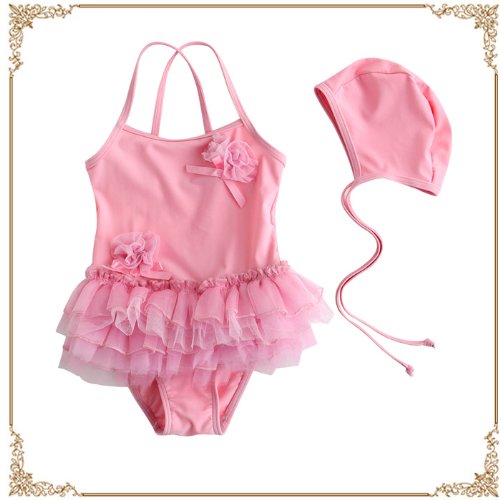 KSWIM-1266  【80/90/100/110/120/130cm】スイムキャップ付水着 ワンピース2点セット【ワンピース・ワンピ・子供水着・子供 水着・キッズ水着・キッズ 水着・ミズギ・女児・BABY 赤ちゃん・ベビー・ビキニ プール・スイムウエア・女の子・子ども こども 海水浴