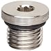 Parker A-Lok 8 HP5ON-SS 316 Stainless Steel Compression Tube Fitting, Hollow Hex Plug with O-ring, 3/4"-16 SAE Straight Thread