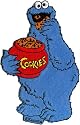 Sesame Street Cartoon Patch - 5.5" Cookie Monster Jar