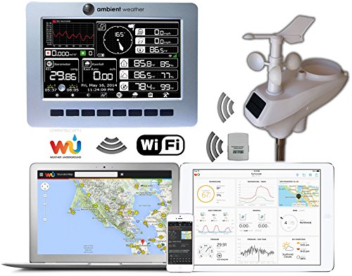 Ambient weather ws-1001-wifi observer solar powered wir…