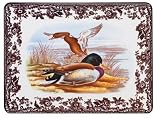 Spode Woodland 16-Inch by 12-Inch Rectangular Place Mats, Set of 4, Birds