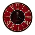 Decorative Red Architectural Wall Clock