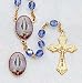 Crystal Rosary - Our Lady of Grace - 7mm Crystal Beads - 21in. Chain - Center Piece with Matching Lapel Pin - Gift Box Included - IMPORTED FROM ITALY