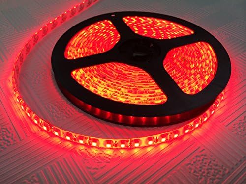DC12V Flexible LED Strip Lights, LED Tape, Waterproof IP65, 600 Units SMD 3528 LEDs, Light Strips, High Brighter, 16.4ft/5m, 120leds/meter, Free from US Directly!