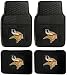 NFL Minnesota Vikings Car Floor Mats Heavy Duty 4-Piece Vinyl - Front and Rear