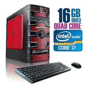 CybertronPC SLAYER 2111FBRL, Intel Core i7 Gaming PC, No O/S, Black/Red