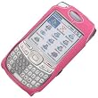 Palm Treo 680 Monaco Rubber Trim Pink Case with Swivel Clip