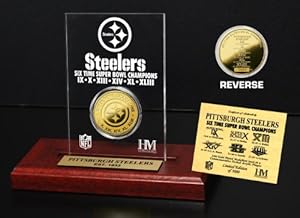 Highland Mint NFL Pittsburgh Steelers Pittsburgh Steelers 6x SB Champs Etched Acrylic