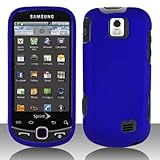 Samsung Intercept Moment 2 M910 Cell Phone Rubber Feel Dark Blue Protective Case Faceplate Cover