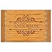 Personalized Bamboo Cutting Board with Butcher Block Inlay â€“ ANDES (LARGE)
