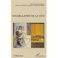 Vocabulaires de la voix