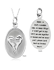 Sudden Loss Memorial Necklace In Silver