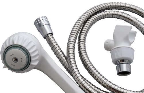 2.0 White Hand Held Body Wash Shower Head | High Performance, Low Flow Watersense wand