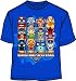 World Thumb Wrestling FACE OFF Professional Youth Royal Blue Tee T-shirt, Large