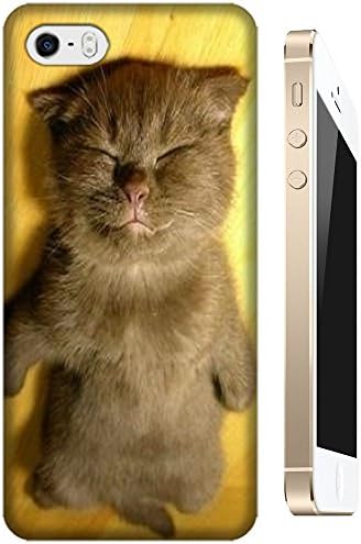 Brown Cat sleep lay on the Floor Lovely Cute cell phone cases for Apple Accessories iPhone 5C