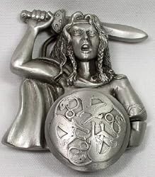 Two Part Amazon Moveable Shield Belt Buckle
