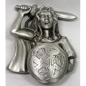 Two Part Amazon Moveable Shield Belt Buckle