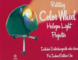 Retro Rotating Aluminum Christmas Tree Color Wheel Halogen Light Projector