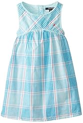 Girls Empire   Waistline Polyester Plaid Print  Dress