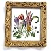 Crocus Bouquet - Gold Frame Magnet with pop-out easel (2-3/4