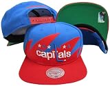Washington Capitals Mitchell & Ness Snapback Adjustable Plastic Snap Back Hat / Cap