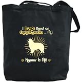 Canvas Tote Bag Black My Border Collie Knows It All Dog