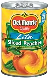 Del Monte Lite Sliced Peaches Yellow Cling Peaches in Extra Light Syrup, 15-Ounce (Pack of 24)