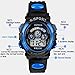 Kingfansion Waterproof Children Boy Digital LED Quartz Alarm Date Sports Wrist Watch