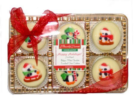 Penguin Themed Belgian White Chocolate Covered Oreo