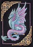 MYTHICAL DRAGON PICTURE COUNTED CROSS STITCH KIT-11X15 14 COUNT