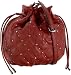 Nine West Drawstring Small Cross-Body,Brick Red,one size