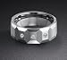 Triton Tungsten Carbide TC850 Wedding Ring with .1 ct in Diamonds 21-2335C
