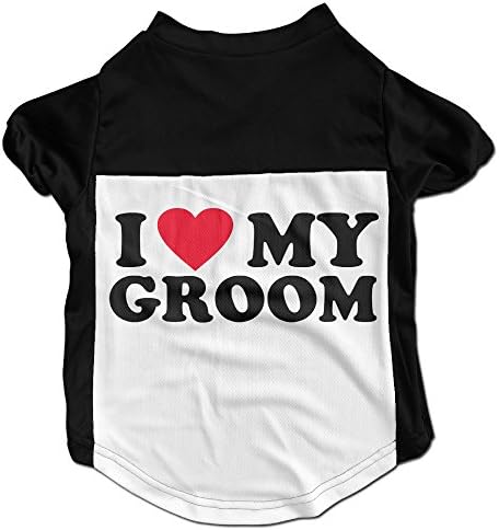 I Love My Groom Dog Coats Soft And Warm Polyester Fiber Dog Bowls