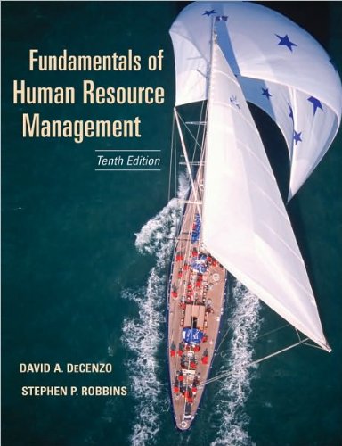 by Stephen P. Robbins,by David A. DeCenzo Fundamentals of Human Resource Management(text only)10th (Tenth) edition [Paperback]2009